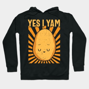 Yes I Yam Funny Potato Last Minute Matching Halloween Lazy Costume Gift Hoodie